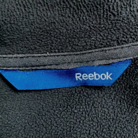 Reebok Womens M Black Full Zip Jacket Toggle Waist Zip Pockets Inner Pockets 41B - Picture 8 of 9